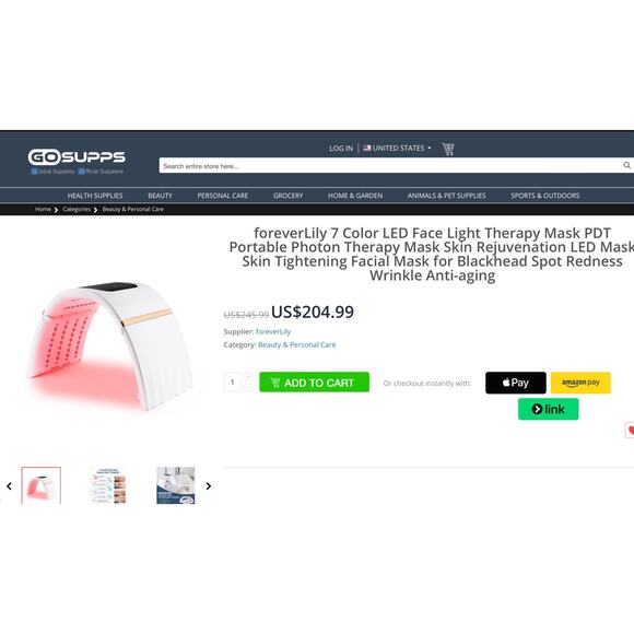 New! 7 Colors LED Mask Photon LED Light Skin Care light